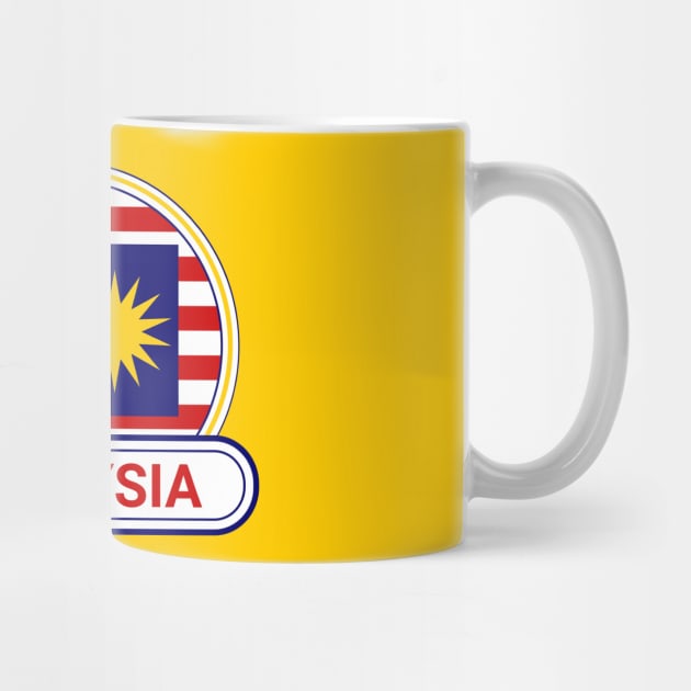 Malaysia Country Badge - Malaysia Flag by Yesteeyear